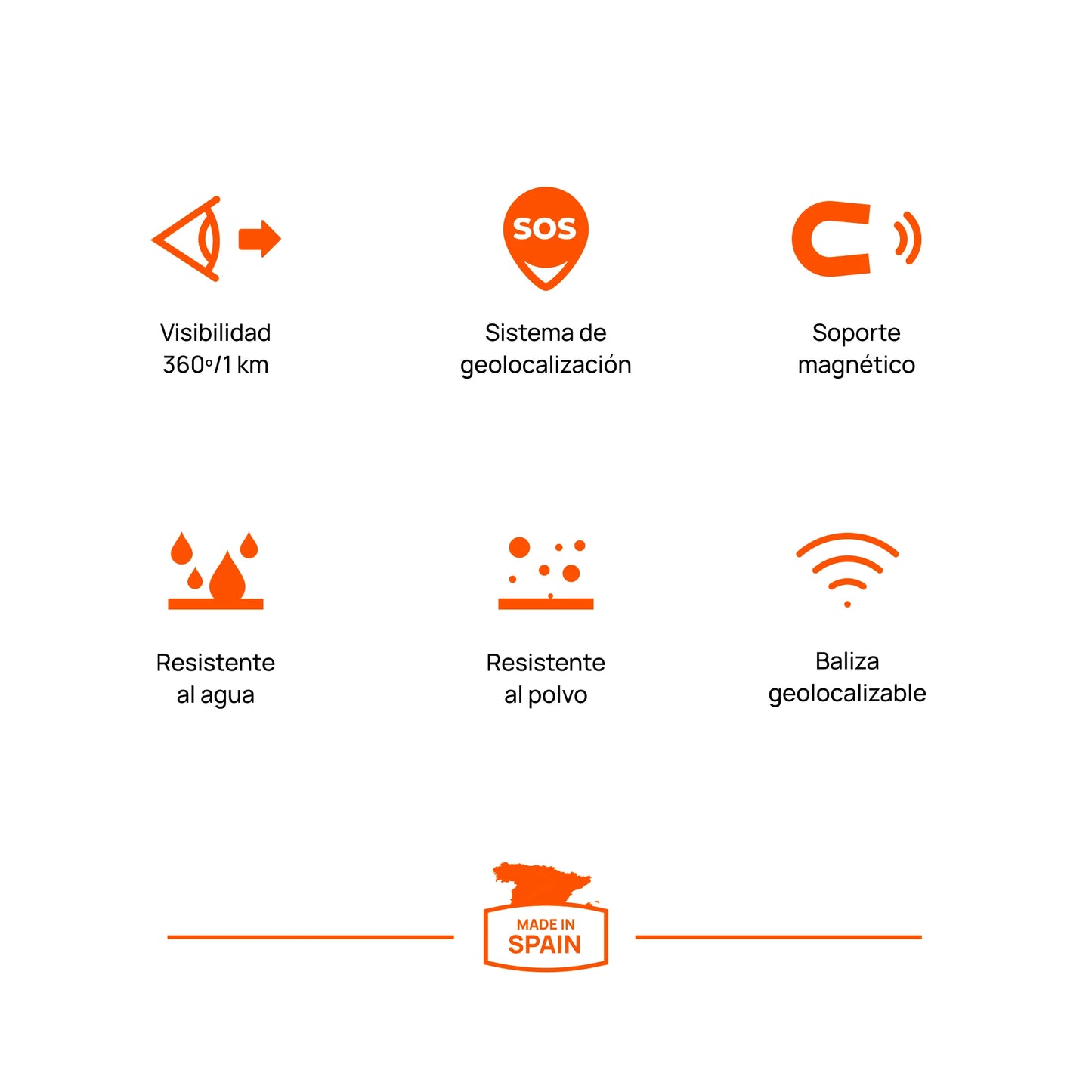 Pack de 2 FlashLED SOS Baliza V16 IoT Conectada a Telefónica y DGT + App SOS alert