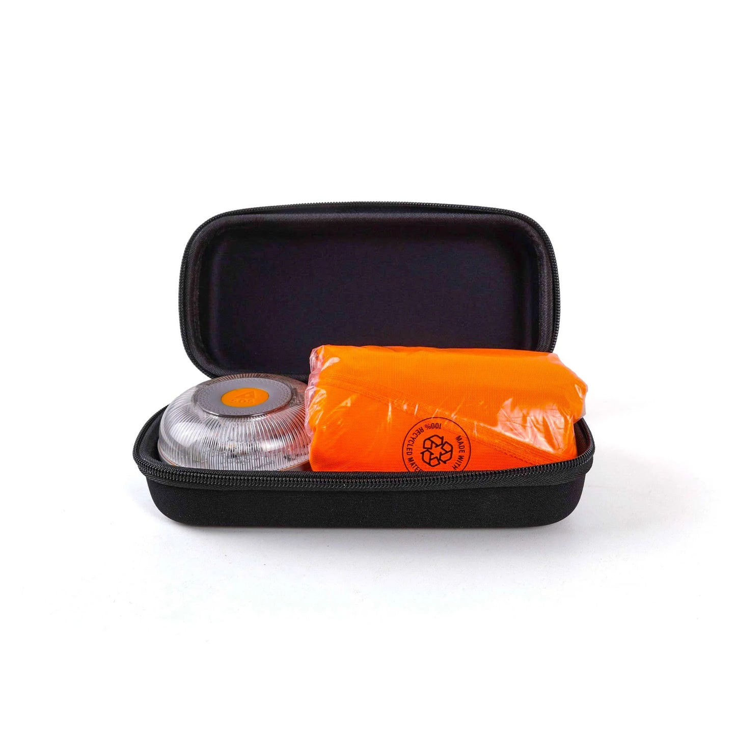 Kit de Emergencia en carretera - FlashLED SOS V16 + Chaleco Homologado + Funda de Transporte