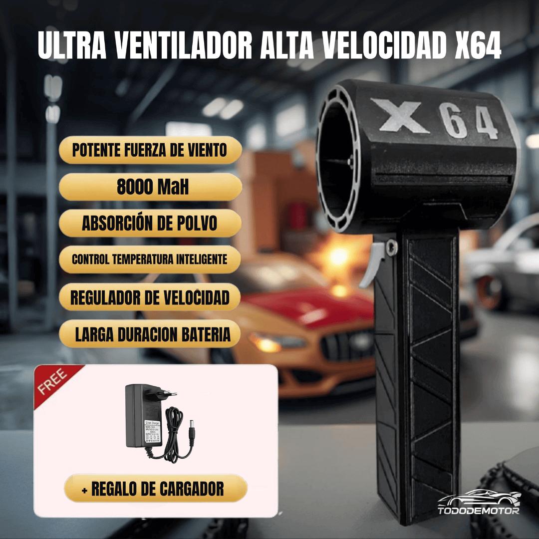 X64 Violent Blower Handheld Turbo Jet Fan 64Mm Brushless Powerful 1400G Thrust 1000W Highpower Duct Fan Turbo Fan Car Air Blower