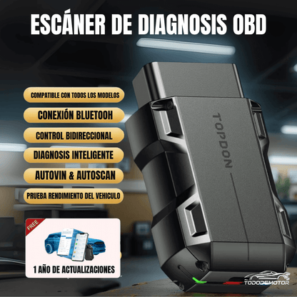 Escáner de Diagnosis OBD con Bluetooth
