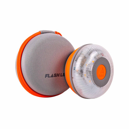 FlashLED SOS con funda - Baliza V16 IoT Conectada a Telefónica y DGT + App SOS Alert