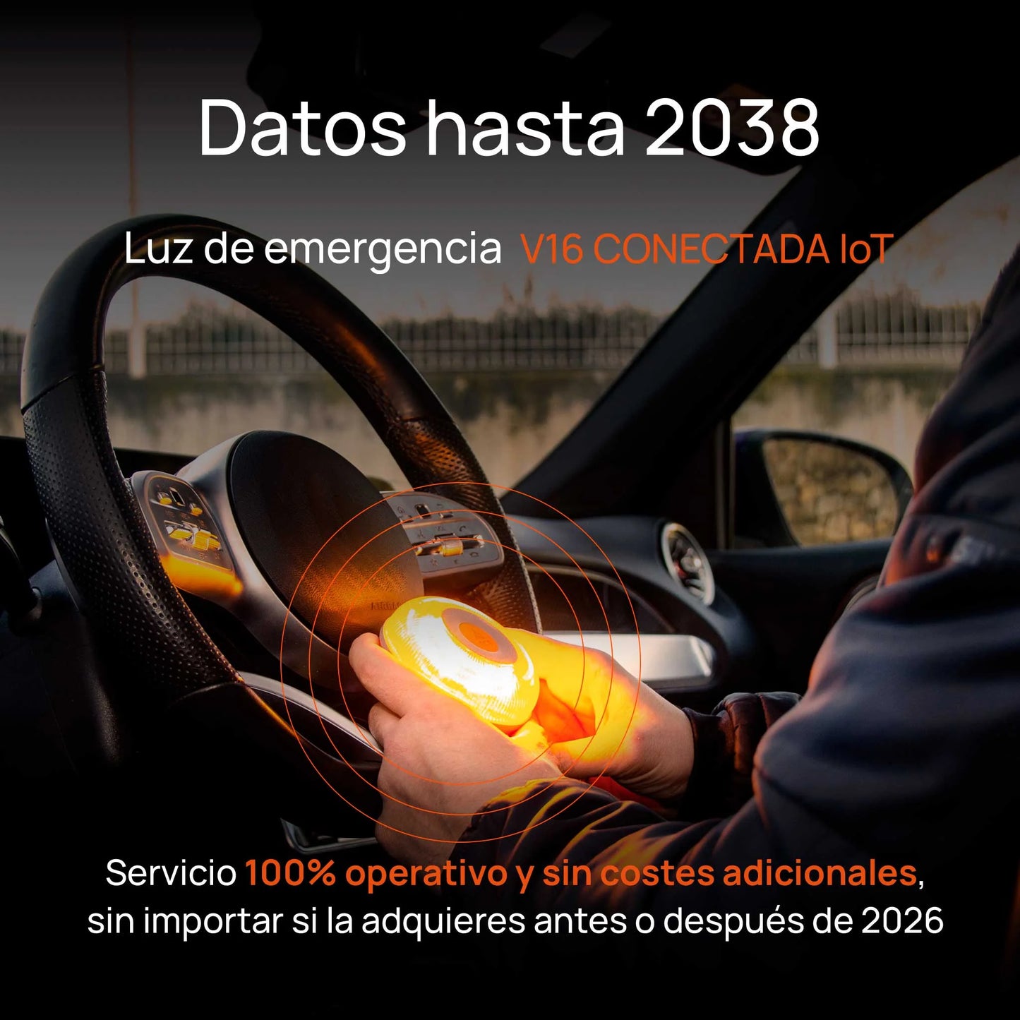 Pack de 3 FlashLED SOS Baliza V16 IoT Conectada a Telefónica y DGT + App SOS alert